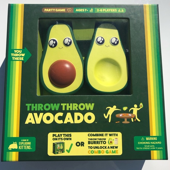 Throw Throw Avocado By Exploding Kittens Family Party Game 2-6 Players Age 7 + - Picture 2 of 11